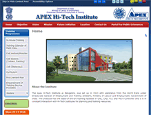 Tablet Screenshot of apexhitech.gov.in